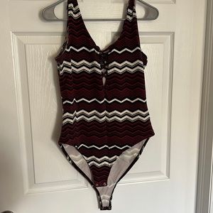 Foreve 21 striped bodysuit